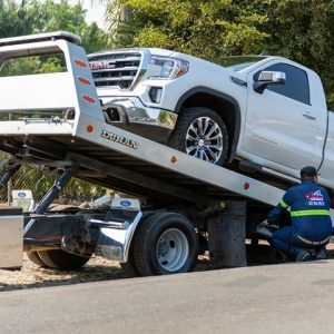 towing a car